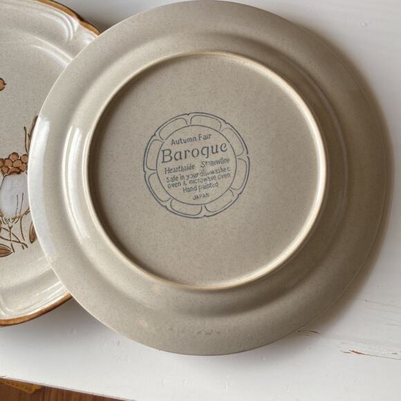 Vintage Hearthside Baroque “Autumn Fair” Dinner Plates, Set of 2 - Picture 2 of 10